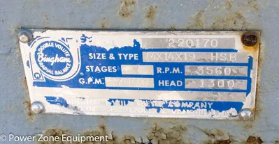 USED SULZER BINGHAM 14X14X19 HSB