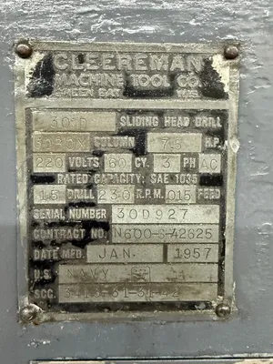 CLEEREMAN 30D DRILLS (Miscellaneous) | Turner's Machinery (4)