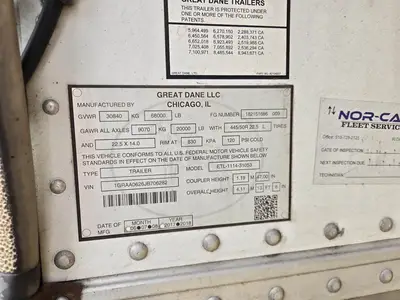 USED 2018 GREAT DANE EVEREST
