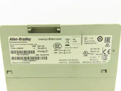 Allen Bradley 1769-L36ERM CompactLogix 3MB Motion Controller CPU Ser A FW 1.002