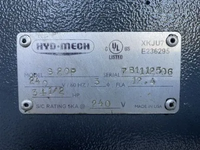 USED HYD-MECH S-20P SERIES III