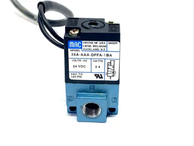 35A-AAA-DFFA-1BA | Mac Valves  Solenoid Valve 24VDC 2.4W 1/8" Port - Used