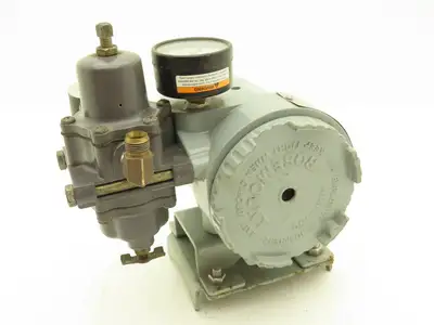 Rosemount 846-DS1J1 Current to Pressure Transducer  W/Regulator 35PSI Max Input