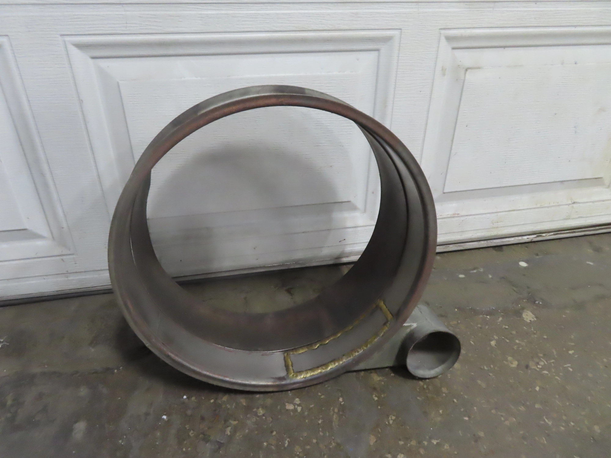 18" Top Screener Ring with Discharge Spout for Screener Separator