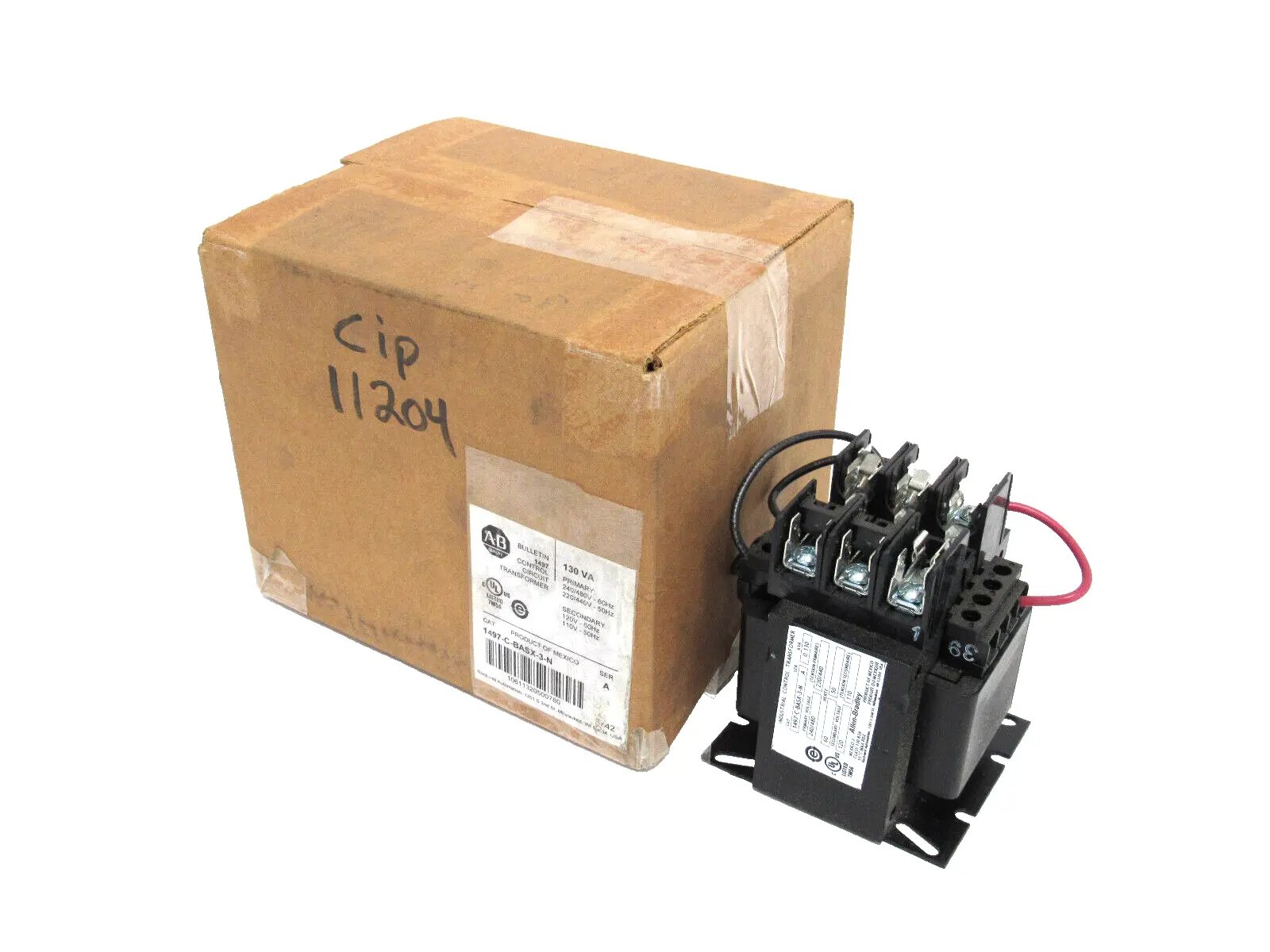 ALLEN BRADLEY 1497-C-BASX-3-N TRANSFORMER SER.A 1497CBASX3N NEW SURPLUS