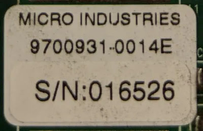 Westinghouse / Micro Industries 5X00105G14 Ovation Control Board LVL 1 14E Used