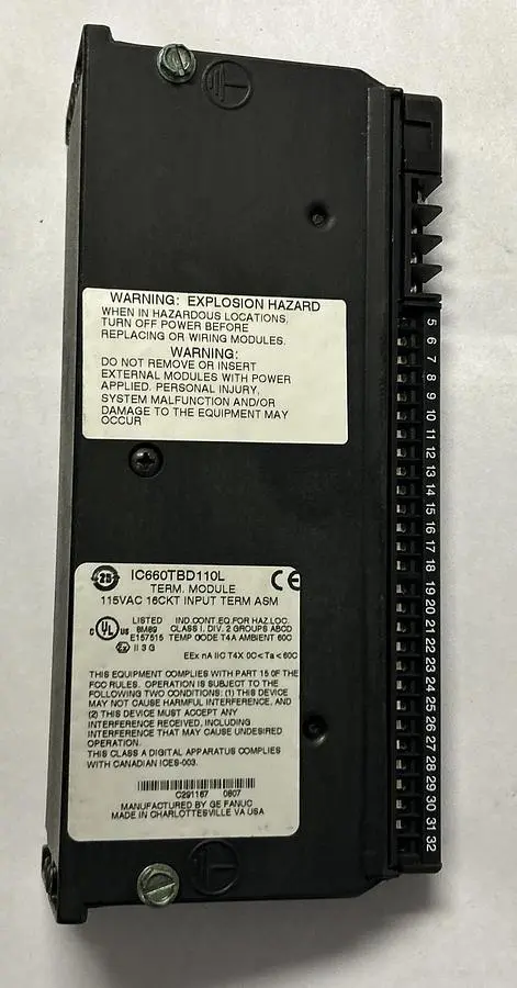 Used GE FANUC IC660TBD110L Misc Electrical & Power Parts Ohio US | Surplus Asset Holdings #1239135