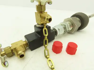 Taco Sentinel 7029-5  5" Tube Flow Meter Station 3/4"x1/2"NPT 12.5"OAL