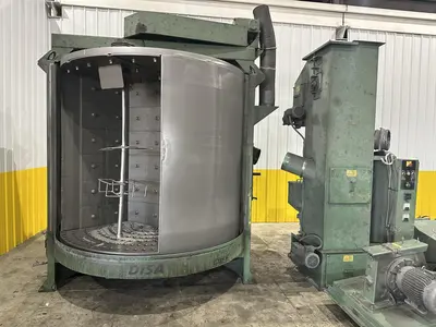36" X 72" GOFF MODEL #3672D SPINNER HANGER SHOT BLAST CLEANING SYSTEM, NEW 2006: STOCK #22470
