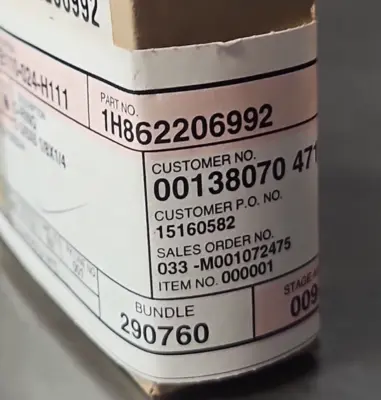 Fischer 1H862206992 O-RING (BIN423)