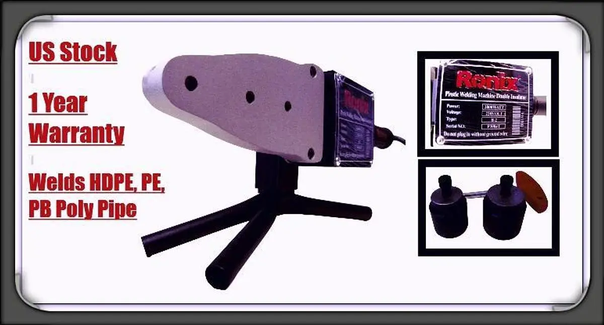 Ronix HDPE PE Pipe Fusion Butt Welder Socket Heater Machine 20 to 25mm 220V
