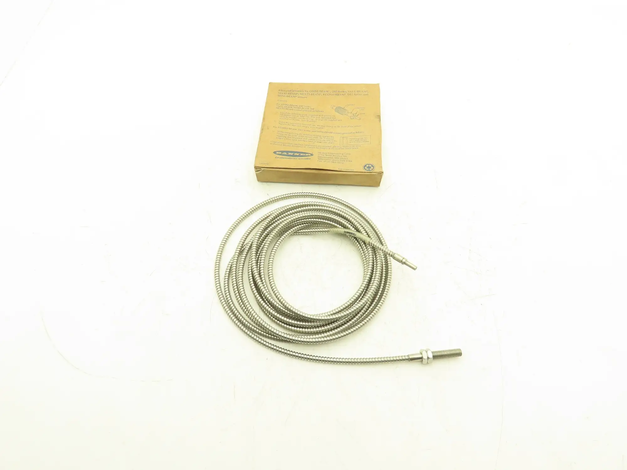 Banner IT215SM900 Fiber Optic Cable Glass SS Monocoil 4.572M Length