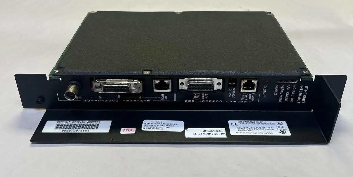 Used GE FANUC IC697CMM742-GH PLC Ethernet Equipment Ohio US | Surplus Asset Holdings #1338376