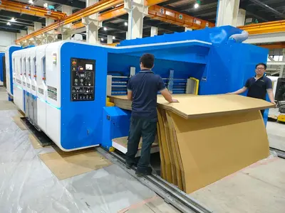New 50" x 110" Sunrise Flexo Folder Gluer