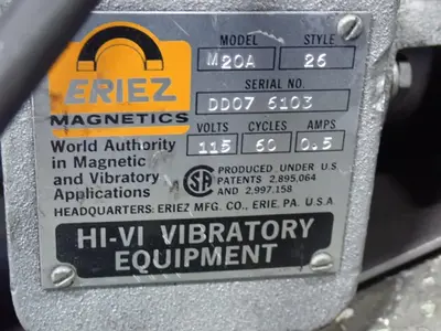 USED ERIEZ MAGNETICS M20A