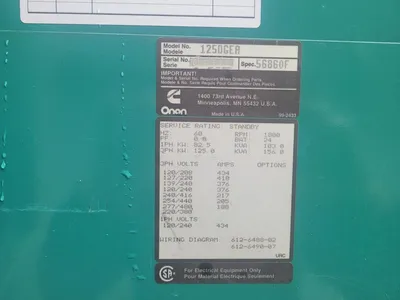 1992 CUMMINS ONAN 125DGEA Generators | MD Equipment Services LLC (19)