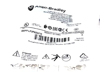 NEW ALLEN BRADLEY 800FP-LF3PN3GX10 PUSH BUTTON 800FPLF3PN3GX10