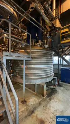 USED Rosenmund 6 Sq Meter Rosenmund Nutsche Filter, Model Paddle, S/S, 50/150#