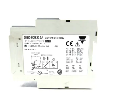 NEW CARLO GAVAZZI DIB01CB235A CURRENT LEVEL RELAY