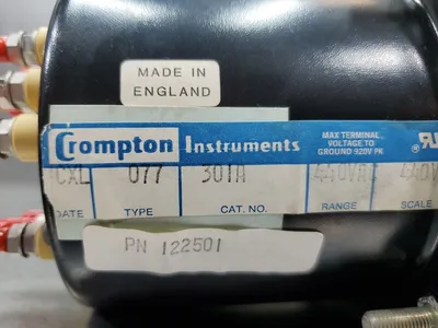 Crompton CXL 077-301A 440VAC Voltmeter, PN:122501. 4D-34