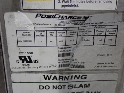 Used POSICHARGE PROCORE 80V Material Handling (misc) Ohio US | HGR 24 #799266