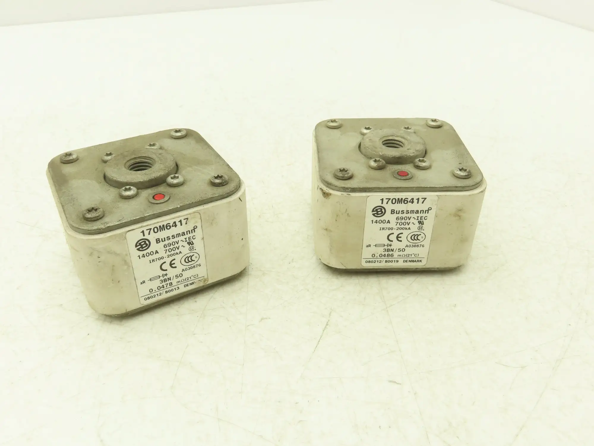 Bussman 170M6417 Fuse 700V 1400A IR700-200kA Lot of 2