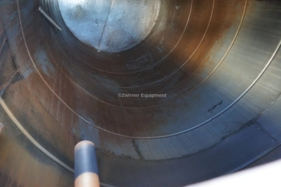 10,000 GALLON STAINLESS STEEL VERTICAL SINGLE SHELL STORAGE TANK