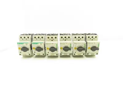 Moeller PKZMO-0.63 Circuit Breaker Motor Protector 0.4-0.63A 600VAC 3PH Lot Of 6