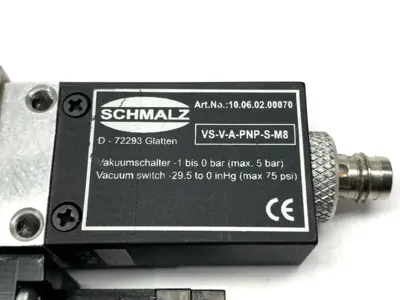 USED SCHMALZ COMPACT VACUUM EJECTOR 10.02.02.00616