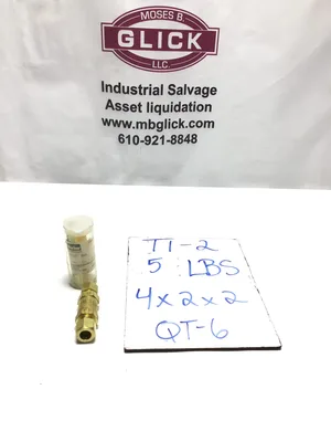 Parker Brass Check Valve 1 PSI Cracking Pressure 3000 PSI Max Hydraulic Pneumatic NOS