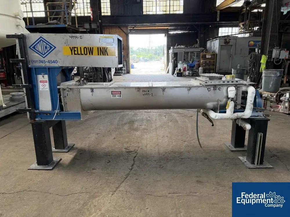 Used Unico Services, Inc 9" x 7' Unico Twin Screw Holoflite Processor, S/S, Model HSH9-7-4 Hollowscrew Dryers Ohio US | Federal Equipment Company #1338440