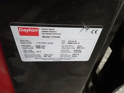 USED DAYTON ELECTRIC 21XU84