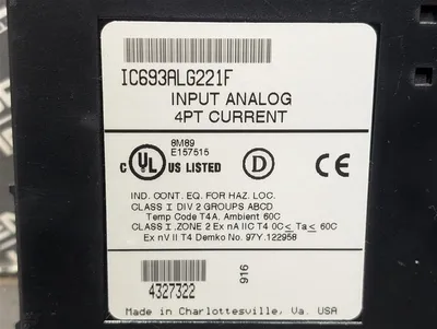 GE Fanuc IC693ALG221F 90-30 Series Analog Input Module Used