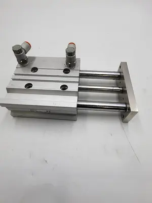 Used SMC SMC MGPM20TN-50Z & 2 PNEUMATIC SPEED CONTROL VALVES AS2201F Parts (Hydraulics and Pneumatics) | ND Industrial Surplus #1216725
