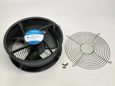 USED FANTEC THERMAL MANAGEMENT AC FAN 0.22/0.24A 100-120V 34/37W W/ GUARDS