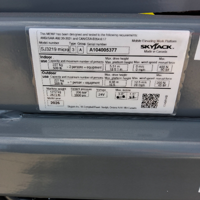 NEW 2026 Skyjack SJ3219 MICRO