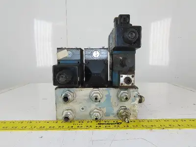 Rexroth 4WE10D31/0FCW110N9DAL 4/2 Way Hydraulic Regulated Valve Assembly 120V