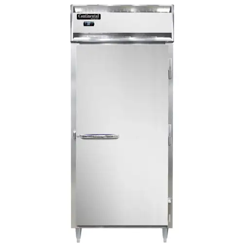 Continental D1RXN 36 1/4" One Section Reach In Refrigerator, (1) Right Hinge Solid Door, 115v