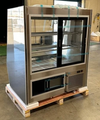 171-0017 48” Fresh Meat & Seafood Full Service Self Contained Display Cooler
