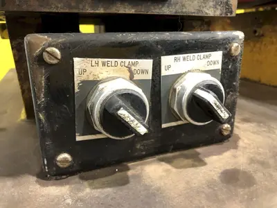 10" x .080" COIL JOINING TECH SHEAR BUTT END WELDER WITH MILLER ECONO TWIN HF WELDER: STOCK #19064