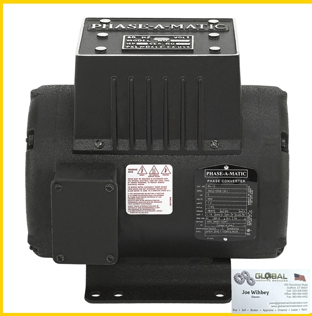 Phase-A-Matic RH-5 460V 5HP Rotary Converter- NEW