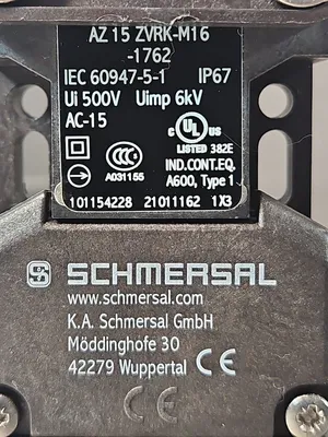 Schmersal Schmersal AZ15ZVRK-M16-1762 S Safety Door Swicht loc3E35