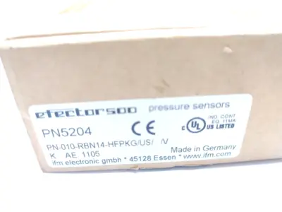 PN-010-RBN14-HFPKG/US/ /V, PN5204 | ifm PN5204 Pressure Sensor w/ Display PN-010-RBN14-HFPKG/US/ /V - New Other