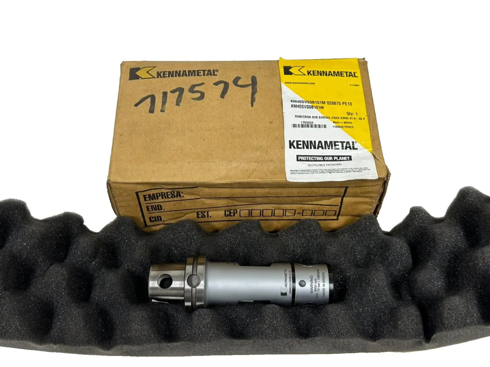 NEW KENNAMETAL KM40SVS0B101M ROMICRON SVS BORING HEAD KM40 31.5-42.5 1763333