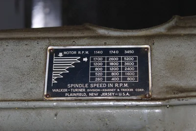Walker Turner Multi Spindle Indexing Drill