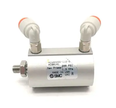 NCQ8A056-112-DAI00141, NCQ8A056-112-D | SMC NCQ8A056-112-DAI00141 Compact Pneumatic Cylinder 9/16" Bore 1-3/25" Stroke - Used