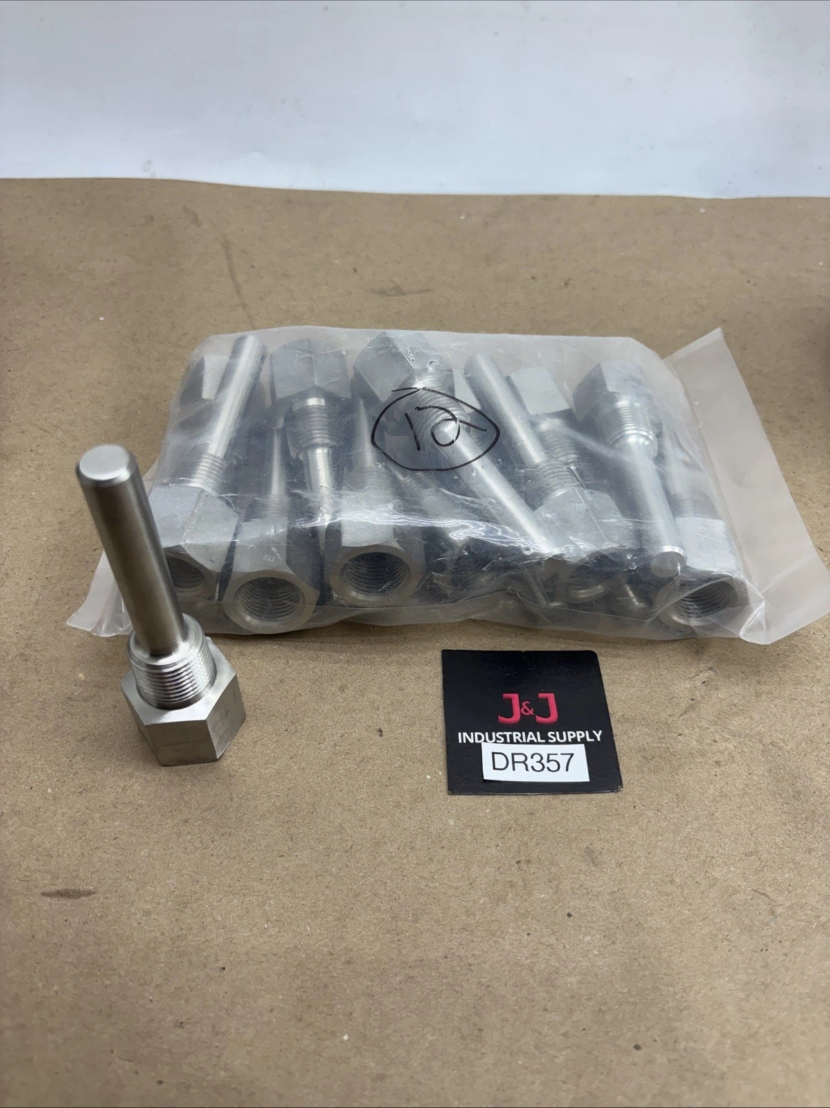 Lot Of (12)Stainless Steel Thermowell 3/4" pipe thread 2-1/2" stem Fast Shipping