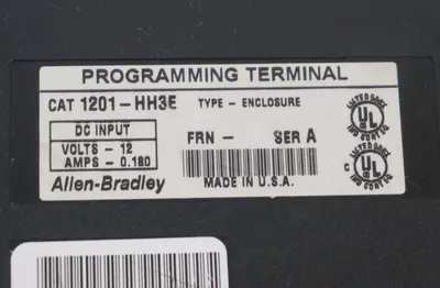 USED ALLEN BRADLEY 1201-HH3E PROGRAMMING TERMINAL SER. A, 1201HH3E