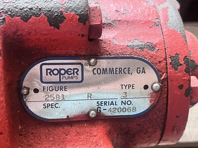 Roper Pumps G-930033 Industrial Pump Progressive Cavity Gear Pump