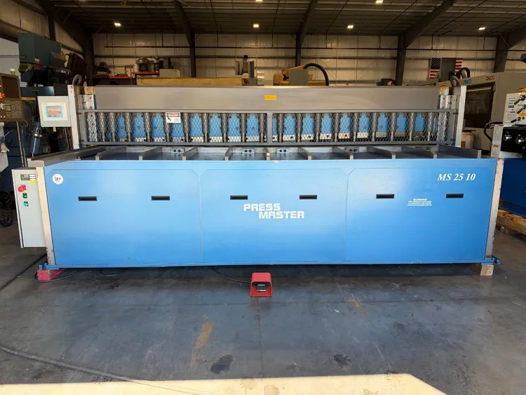 Used 2009 PRESSMASTER MS-25-10 Power Squaring Shears (Inch) Florida US | GMT #1560579